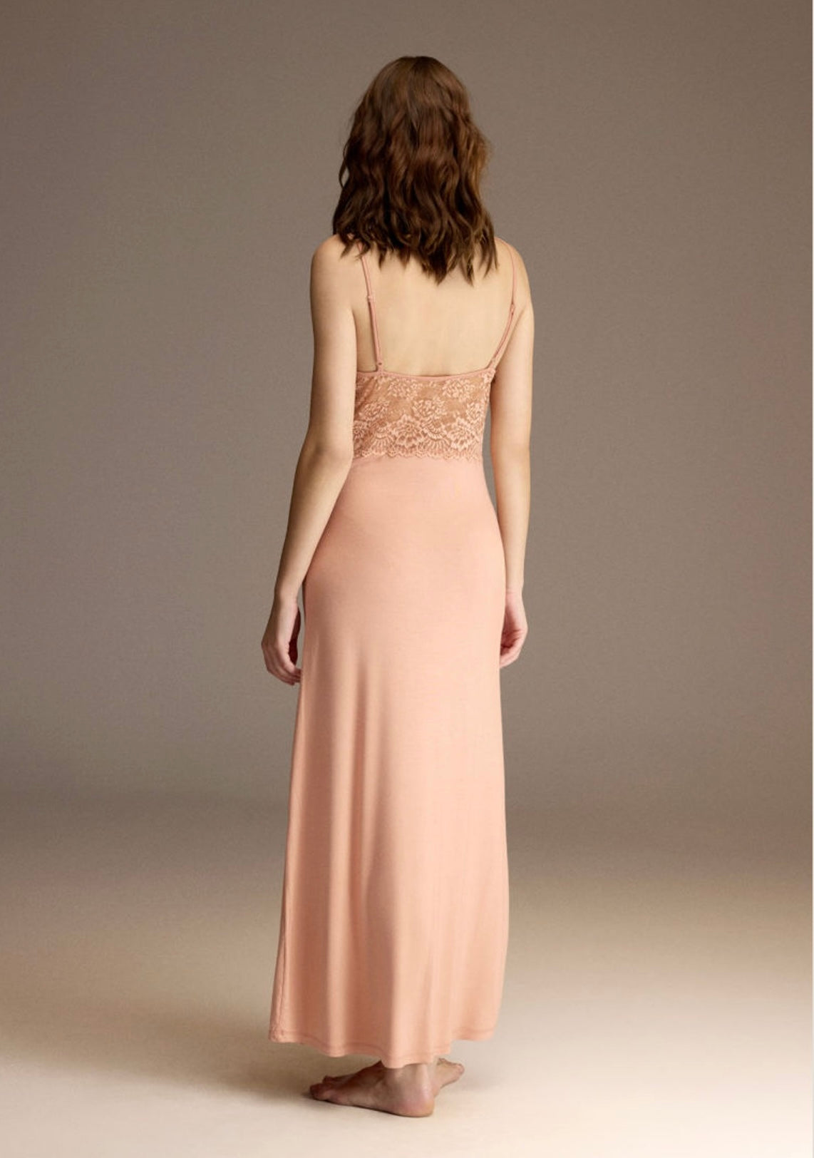 Rosé Bloom Slip & Robe Set . 1963