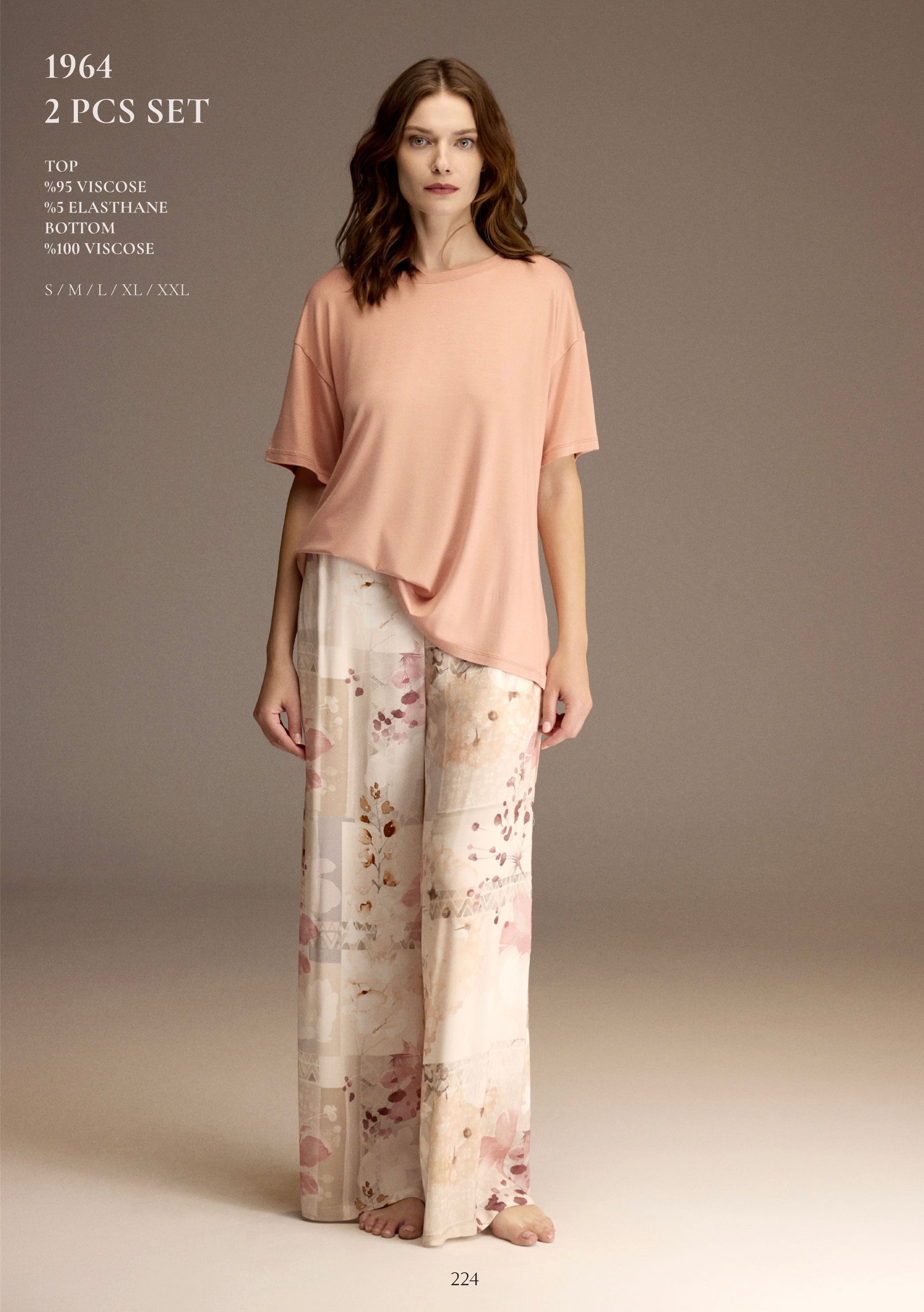 Rosé Bloom Tee Set . 1964