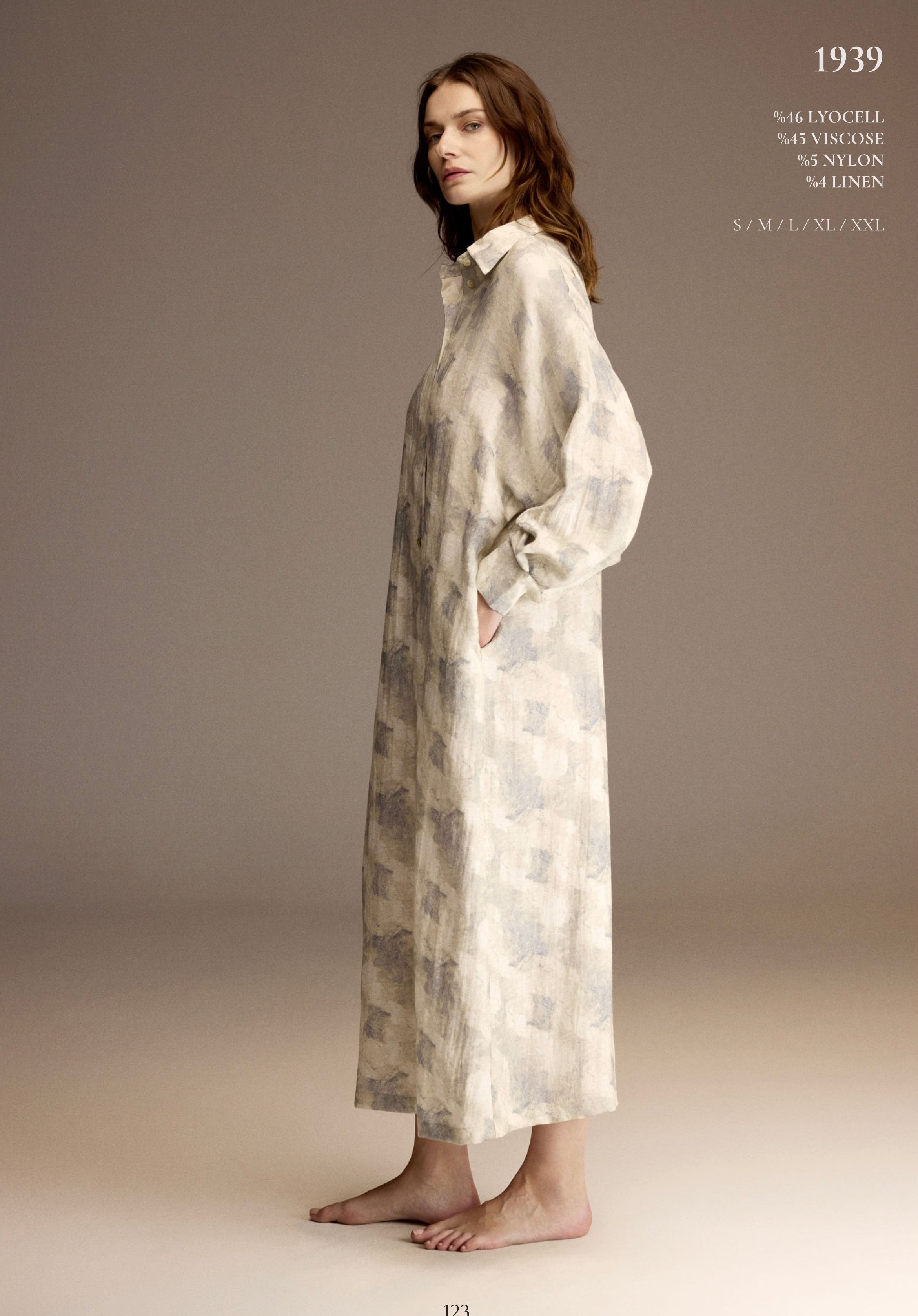 Rosé Nuage Shirt Dress . 1939-1