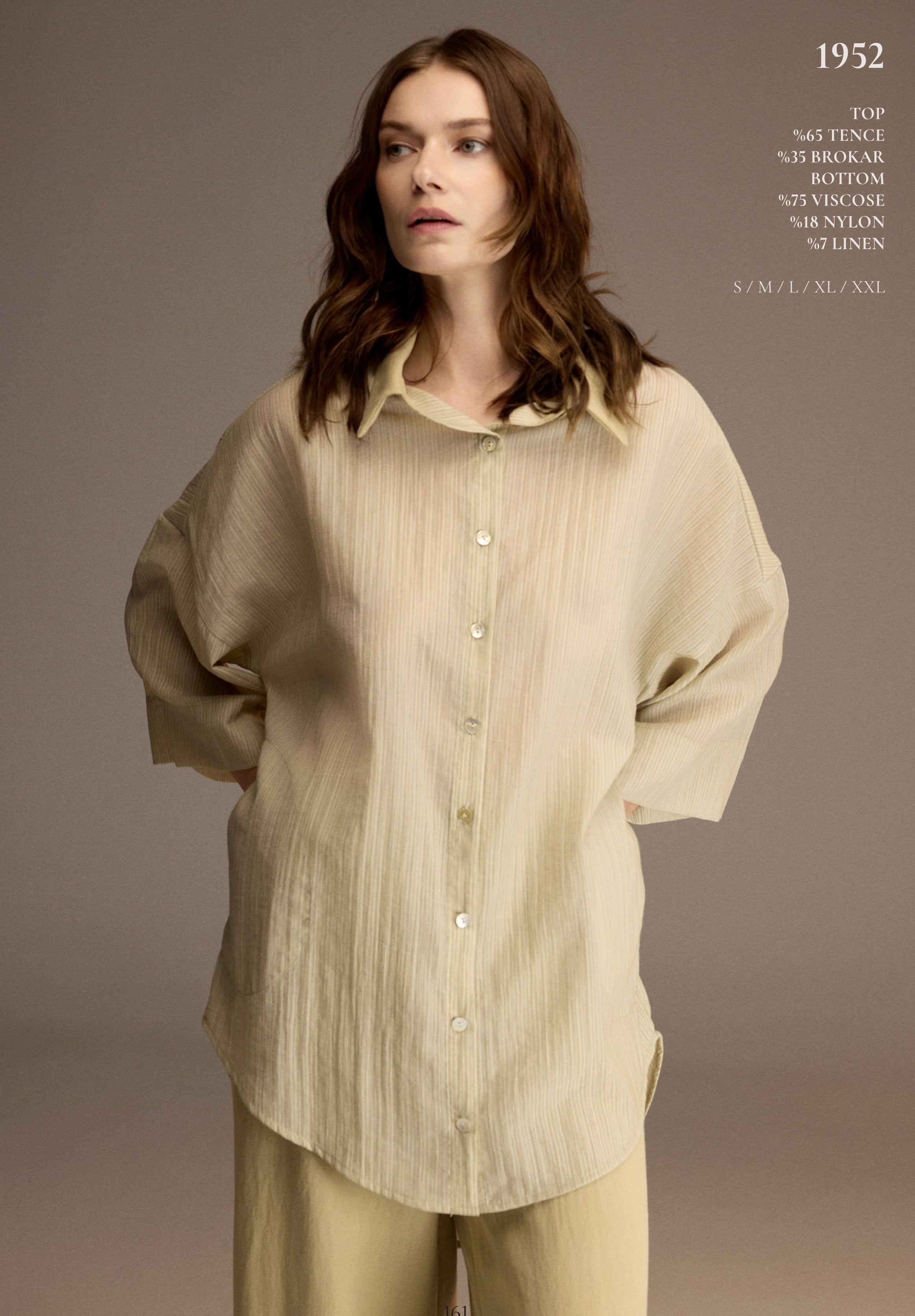Linen Muse Shirt Set . 1952-1